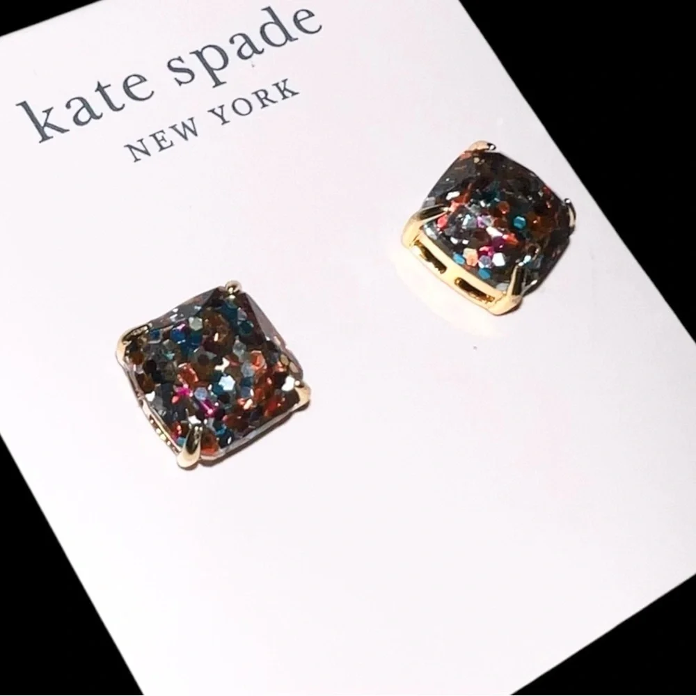 🌻NEW w/tag Kate Spade multicolor glitter earrings